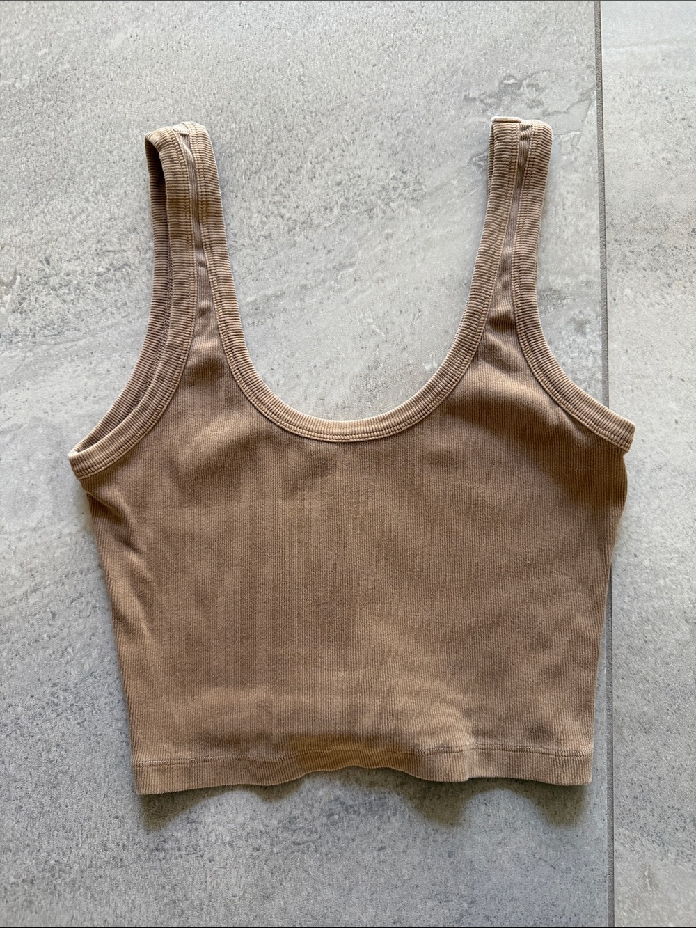 Tularosa Cropped Ribbed Tank Top